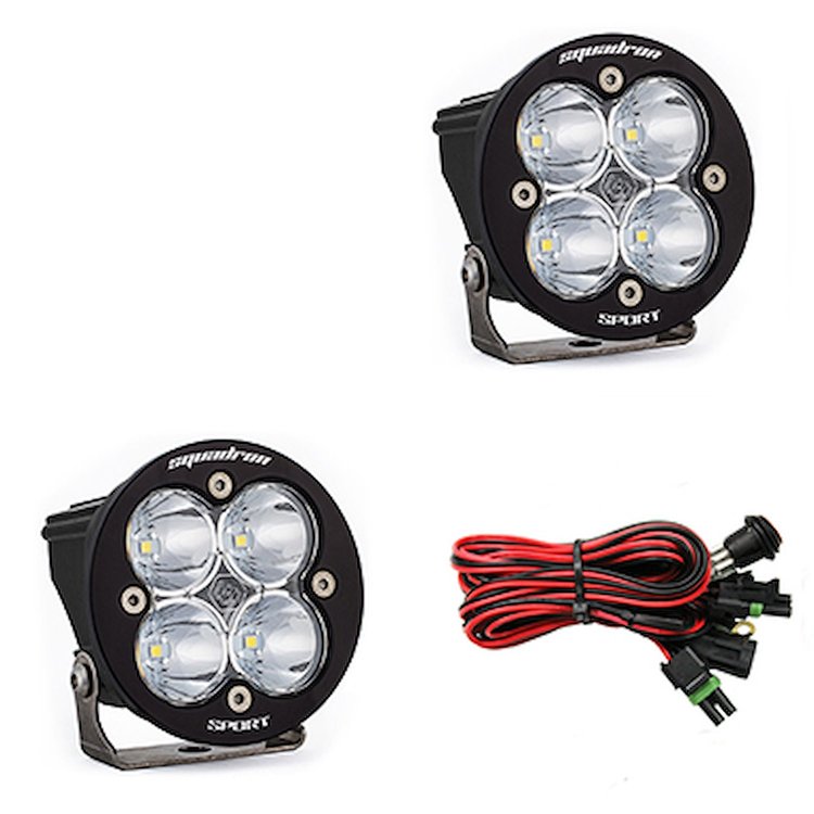 Squadron-R Sport Black LED Auxiliary Light Pod Pair [Universal]