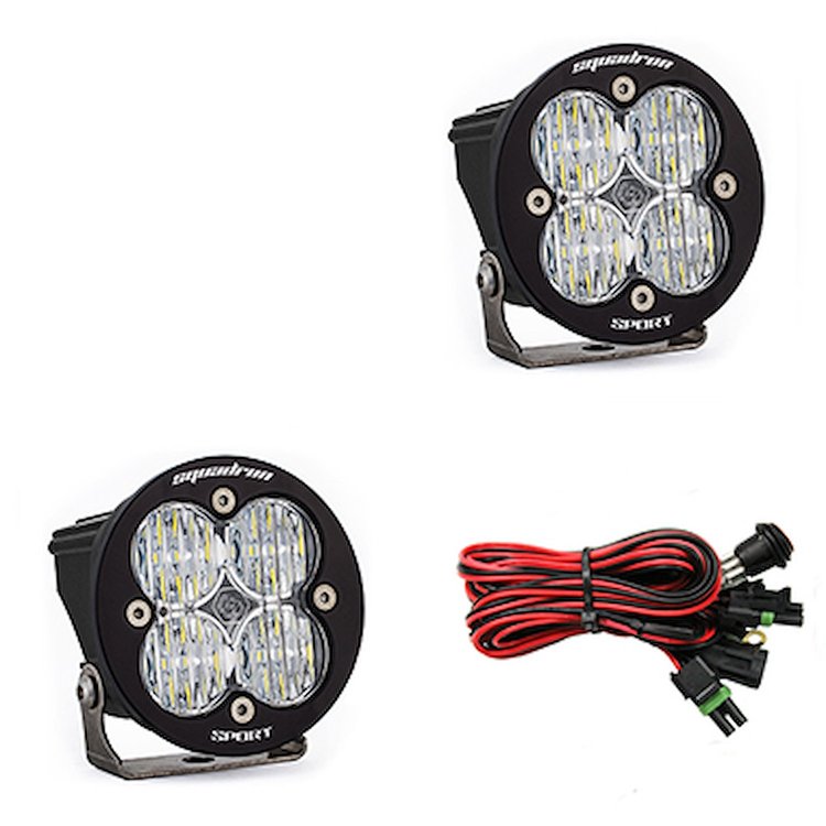Squadron-R Sport Black LED Auxiliary Light Pod Pair [Universal]