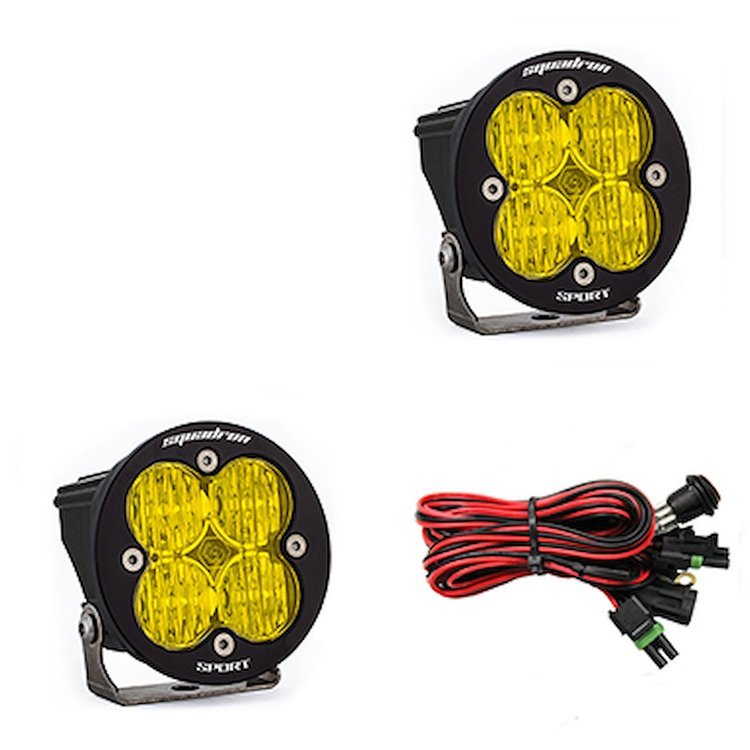 Squadron-R Sport Black LED Auxiliary Light Pod Pair [Universal]