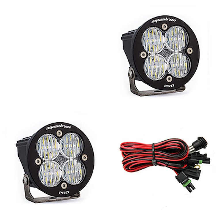 Squadron-R Pro Black LED Auxiliary Light Pod Pair [Universal]