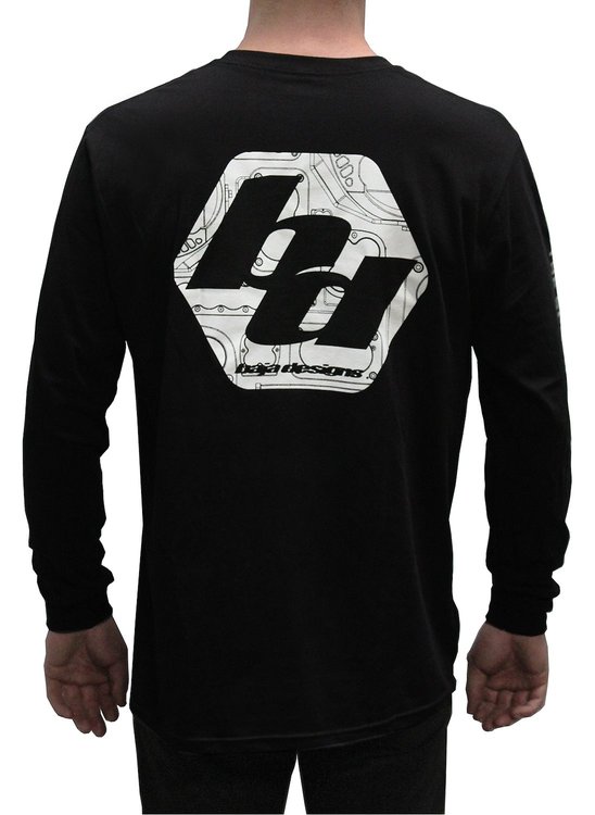 Men's Long Sleeve Shirt [Large, Black]