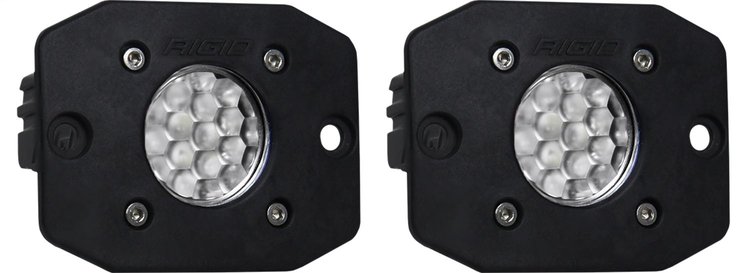 20641 Ignite Back-Up Kit, Diffused Lens, Flush Mount, Black Housing, Pair