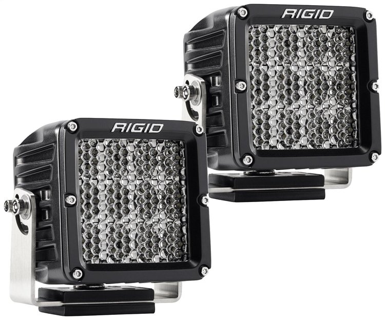 322713 D-XL PRO LED Light, Driving Diffused, Surface Mount, Black Housing, Pair