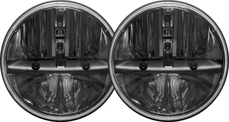 55001 7 in. Round Headlight Kit with H13 To H4 Adaptor, Pair
