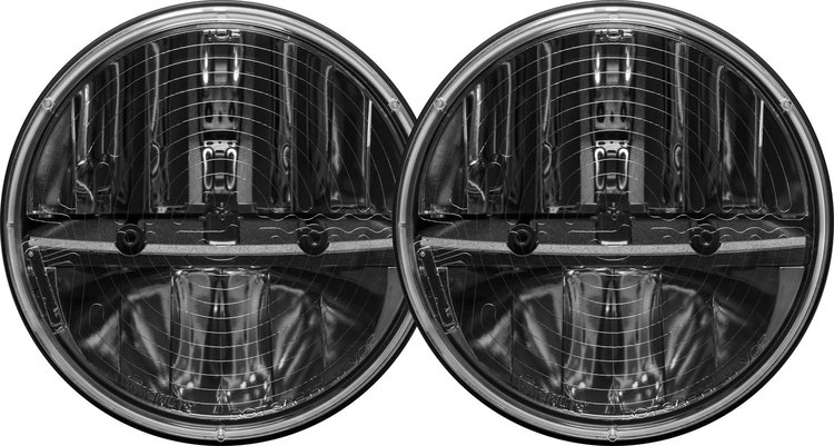 55008 7 in. Round Heated Headlight Kit, Non JK Version, Pair