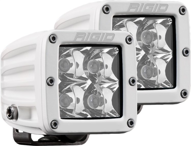 602213 D-Series PRO LED Light, Spot Optic, Surface Mount, White Housing, Pair