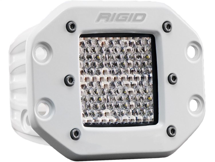611513 D-Series PRO Light, Flood Diffused, Flush Mount, White Housing, Single