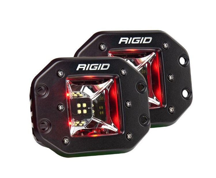 Radiance Scene Flush Mount Red Backlight