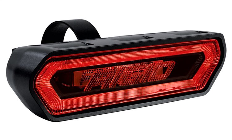 90133 Chase, Rear Facing 5 Mode LED Light, Red Halo, Black Housing