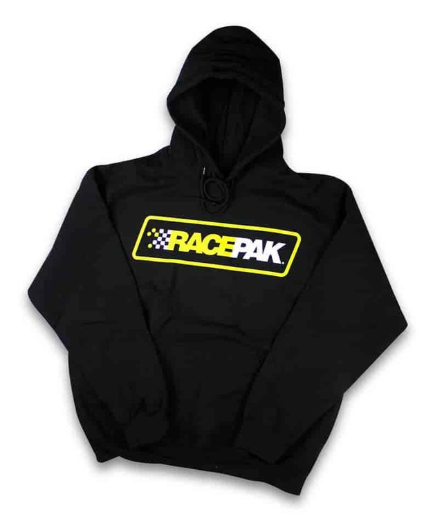 HOODIE BLACK SHIELD LOGO