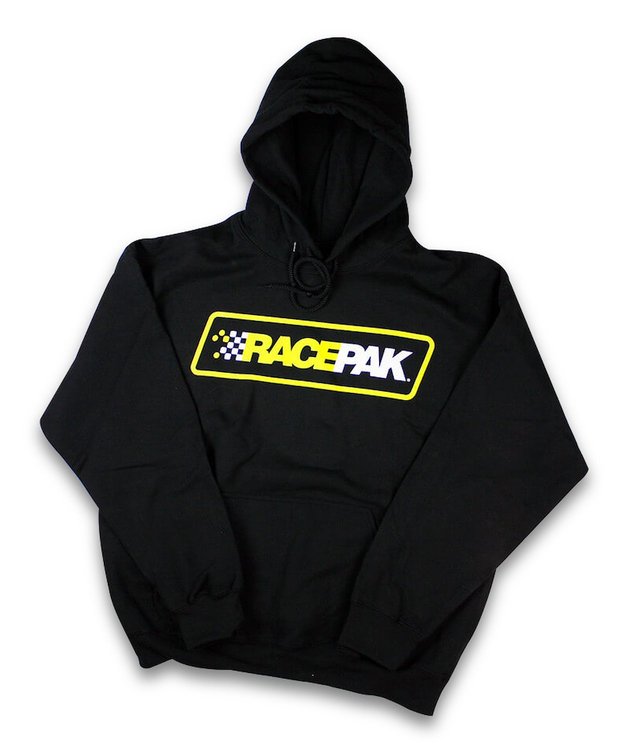 HOODIE BLACK SHIELD LOGO