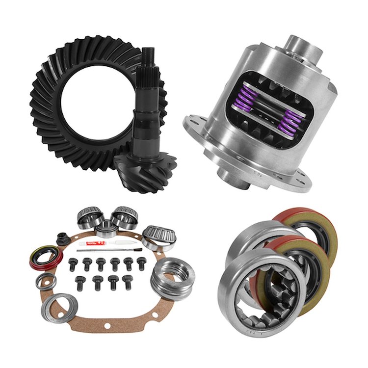 USA Standard 10676 8.8 in. Ford 3.31 Rear Ring & Pinion Install Kit, 28Spl Posi, 2.25 in. Axle Bearings