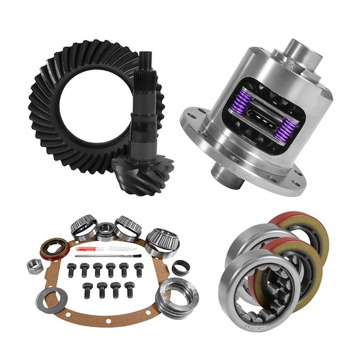 USA Standard 10698 7.5 in. GM 4.11 Rear Ring & Pinion Install Kit, 26Spl Posi, 2.25 in. Axle Bearings