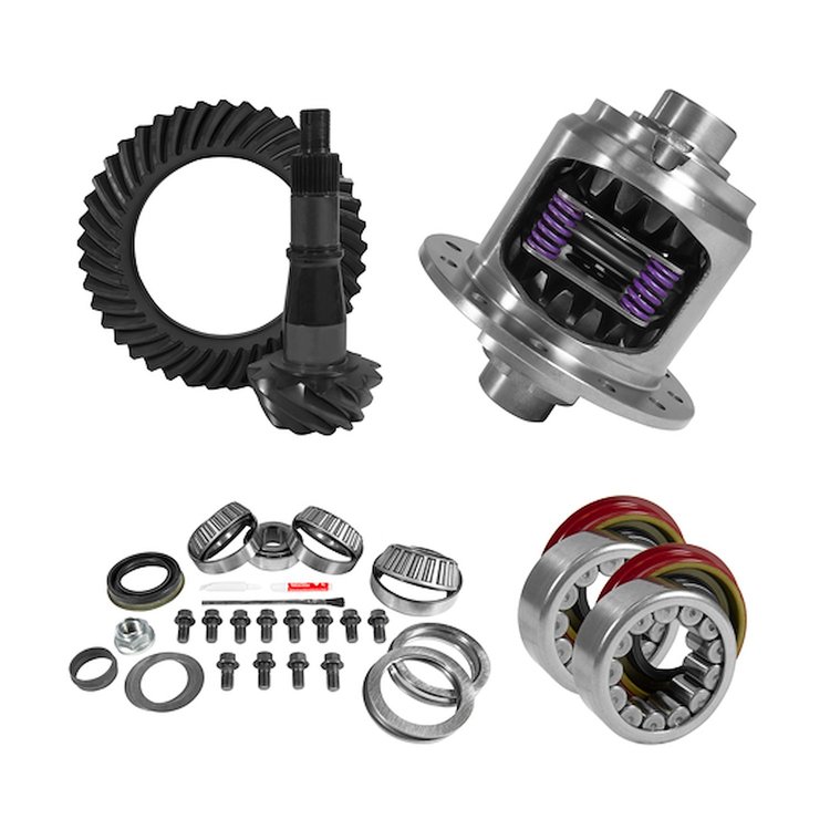 USA Standard 10708 9.5 in. GM 3.73 Rear Ring & Pinion Install Kit, 33Spl Posi, Axle Bearing & Seals