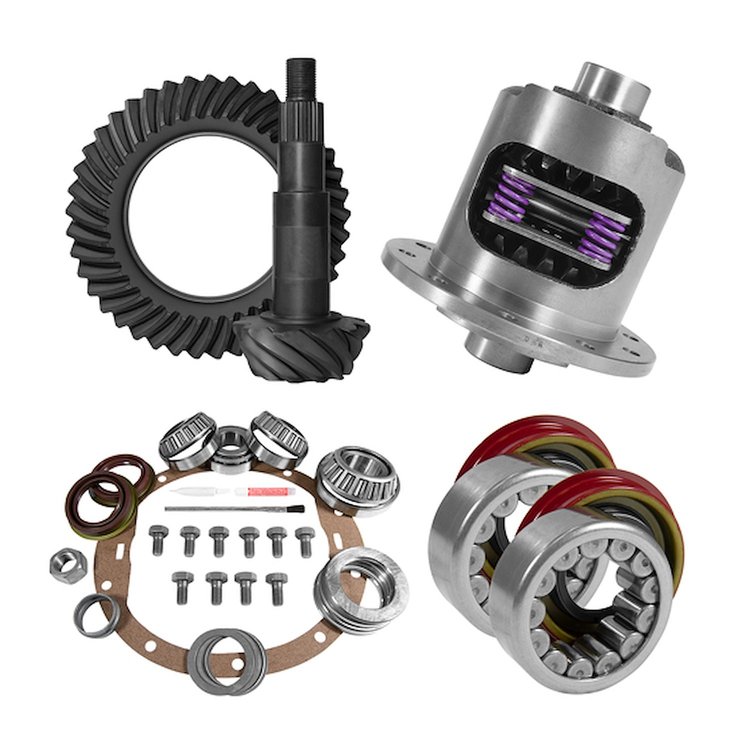 USA Standard 10737 8.6 in. GM 3.42 Rear Ring & Pinion Install Kit, 30Spl Posi, Axle Bearings & Seals