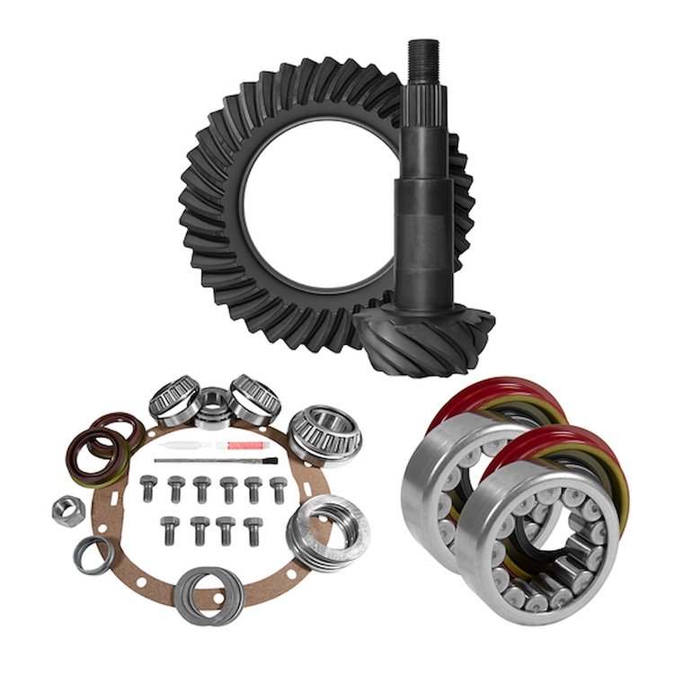 USA Standard 10743 8.6 in. GM 3.73 Rear Ring & Pinion Install Kit, Axle Bearings & Seal