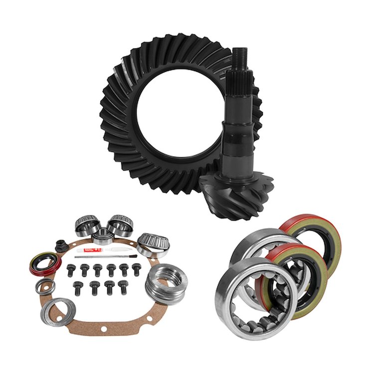 USA Standard 10754 8.8 in. Ford 3.27 Rear Ring & Pinion Install Kit, 2.53 in. Od Axle Bearings & Seals