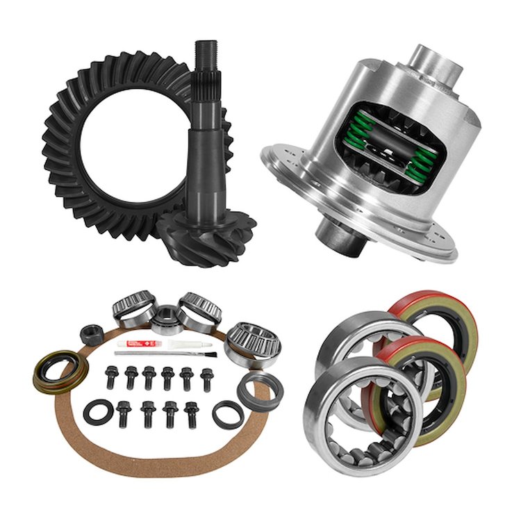 USA Standard 10907 8.25 in. Chy 3.73 Rear Ring & Pinion Install Kit, Posi, 1.618 in. Id Axle Bearings
