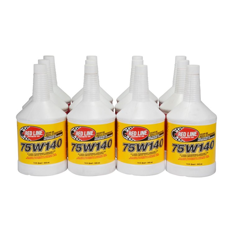 OILSYN-01-12 Gear Oil Red Line 58204 "Shock Proof" 75W250 GL-5 (12QT)