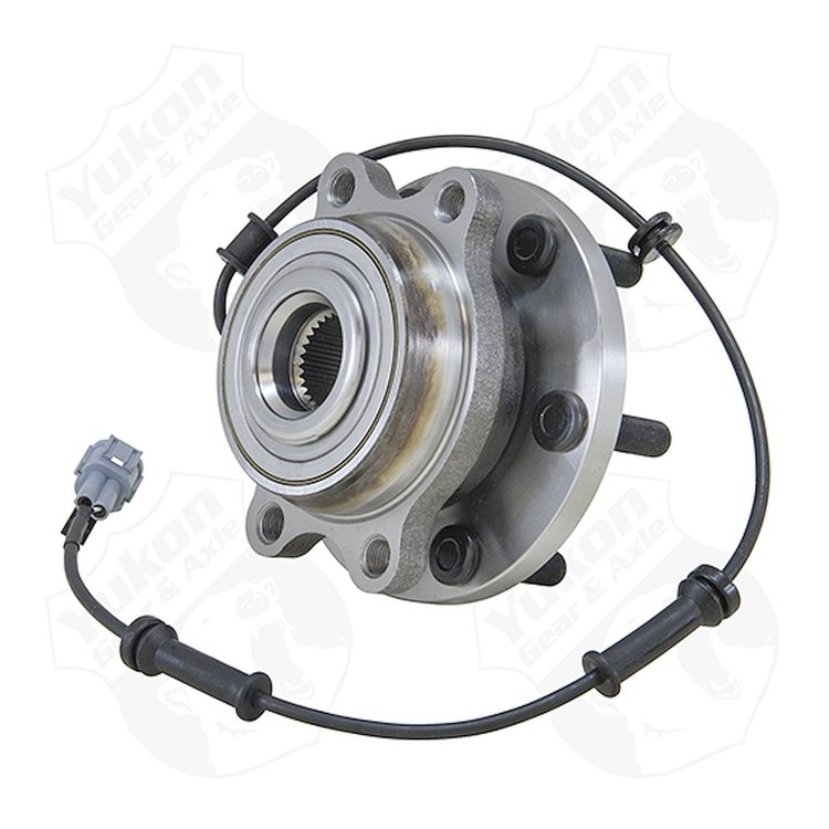 Yukon front unit bearing / hub assembly for 05- 13 Nissan 4WD with ABS