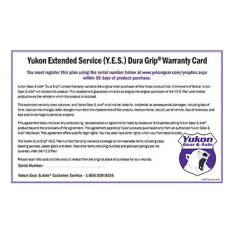 Extended Service Plan For Dura Grip