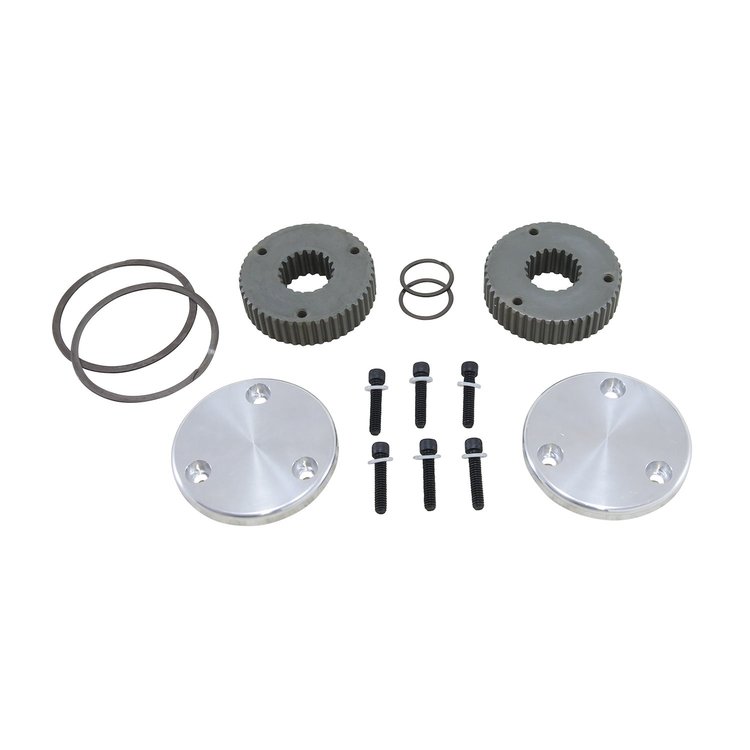 Hardcore Drive Flange Kit Dana 44 19-Spl Outer Stubs, Non-Engraved Caps