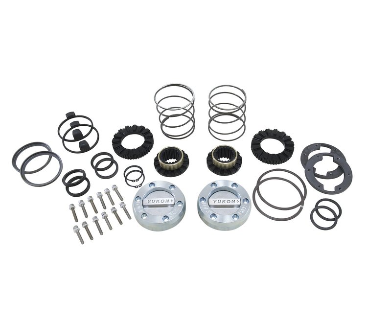 Hardcore Locking Axle Hub Set Fits 1979-Up GM 8.5" front & 1966-77 Ford Bronco with Dana Spicer 44