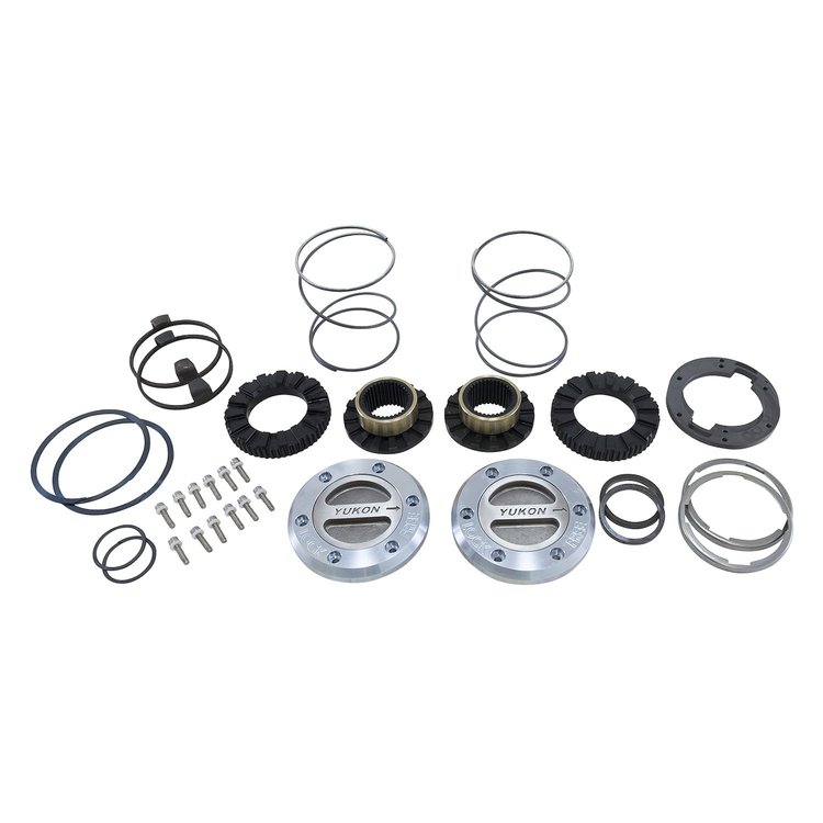Hardcore Locking Hub Set, ‘00-‘17 Dodge 3/4 & 1-Ton Front W/Spin Free Kit