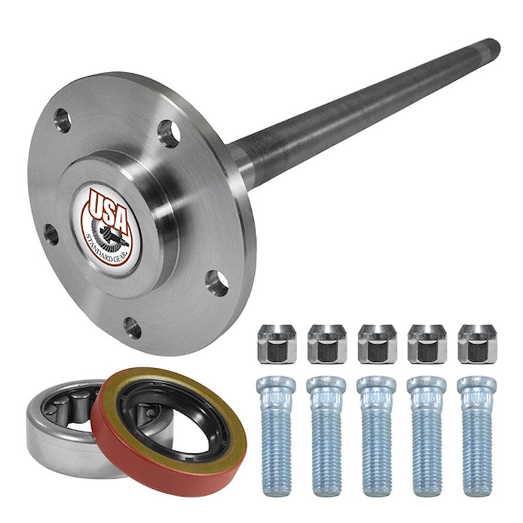 USA Standard ZA K630111 Rear Axle Kit Fits GM 7.625 in. Diff 28 Spline 5 Lug 28-13/16 in. Long