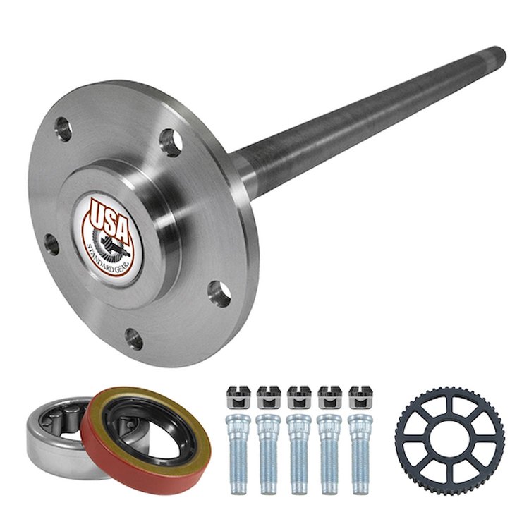USA Standard ZA K630223 Rear Axle Kit Fits Ford 7.5 in./8.8 in. Diff 28 Spline 5 Lug W/Abs 30 in. Long