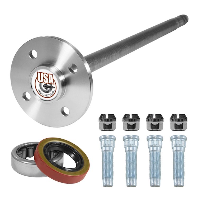 USA Standard ZA K630228 Rear Axle Kit Fits Ford 7.5 in./8.8 in. Diff 28 Spline 4 Lug 29-1/4 in. Long