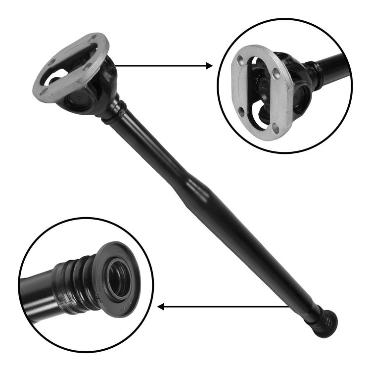 USA Standard ZDS050135 Gear Front Driveshaft, For Mercedes, 25.75 in. Flange To Slip Yoke