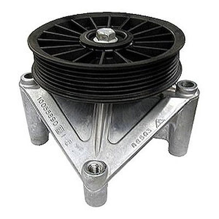 A/C Compressor Eliminator Bracket and Pulley Small Block Chevy with Long Water Pump
