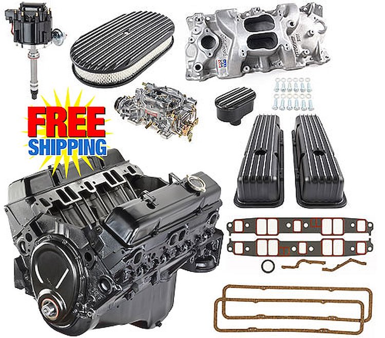 GM Goodwrench 350 Engine & Components Package 10 w/ Edelbrock Intake