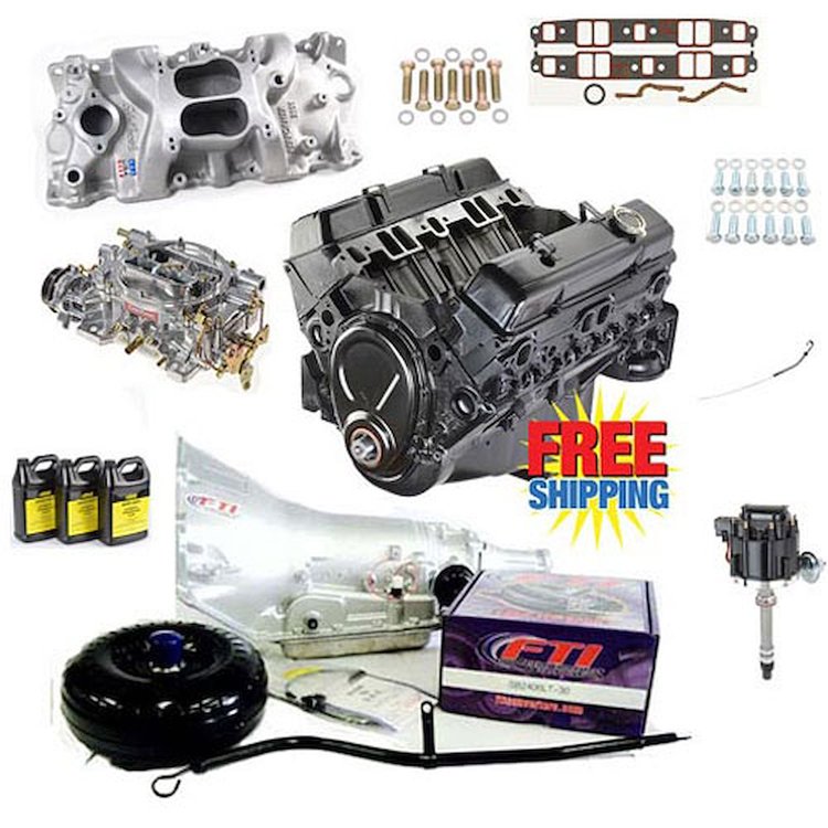 GM Goodwrench 350 Engine Components Package 11 w/ Edelbrock Intake & Carb