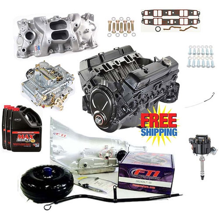GM Goodwrench 350 Engine & Components Package 12 w/ Holley Carb