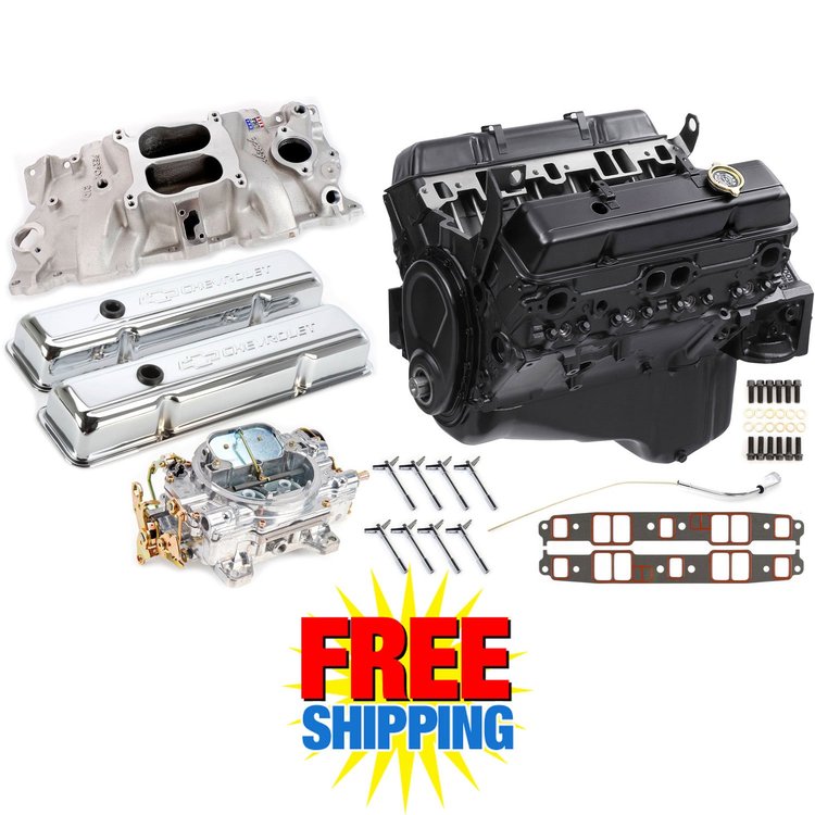 GM Goodwrench 350 Engine Components Package 4 w/ Edelbrock Intake & Carb