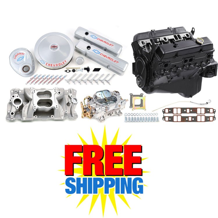 GM Goodwrench 350 Engine Components Package 5 w/ Edelbrock Intake & Carb