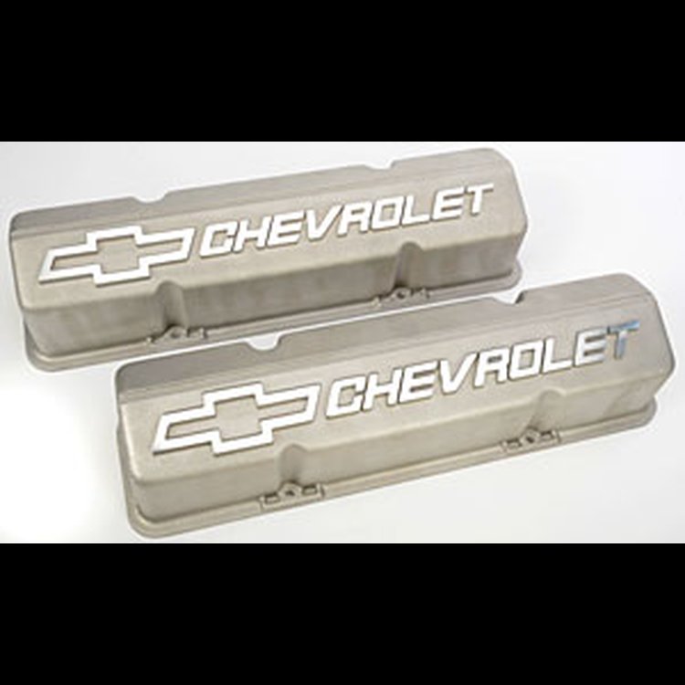 Small Block Chevy Competition Valve Covers Bow Tie Chevrolet Script Logo