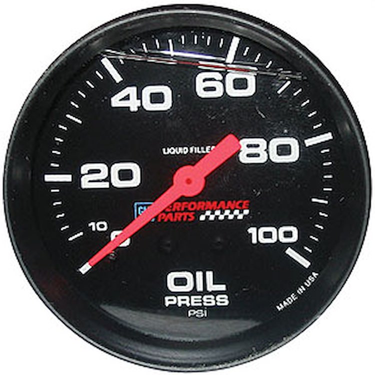 Liquid-Filled Oil Pressure Gauge 2-5/8"