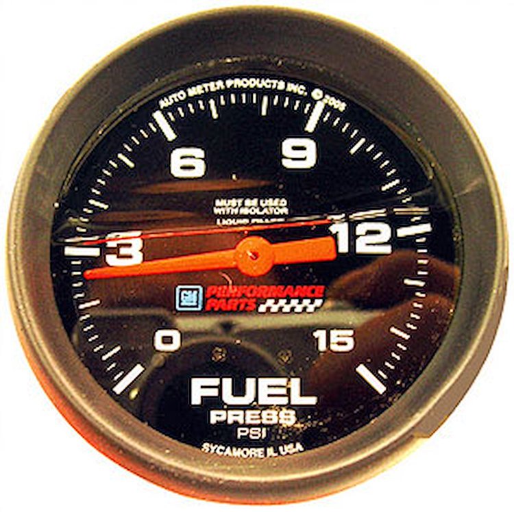 Liquid-Filled Fuel Pressure Gauge 2-5/8"