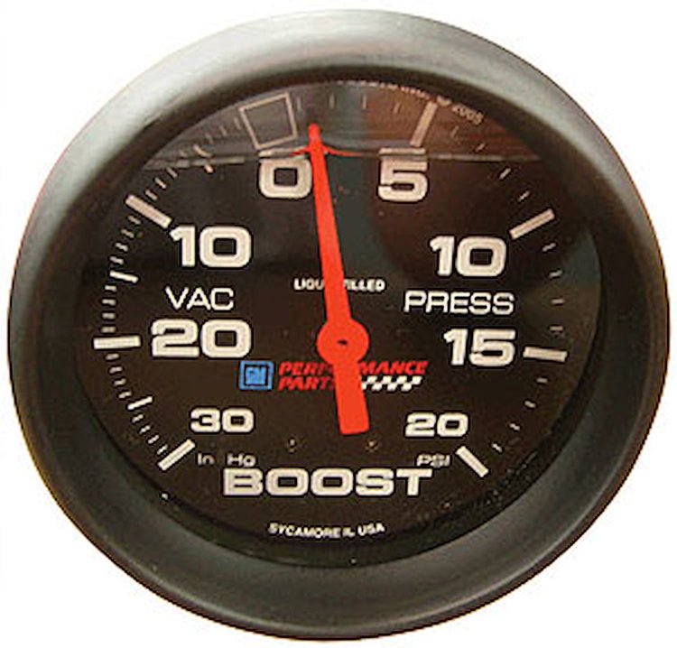 Liquid-Filled Vacuum/Boost Gauge 2-5/8"