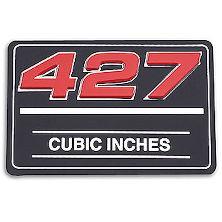 Valve Cover Decal " 427 Cubic Inches"