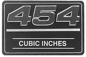 " 454 Cubic Inches" Valve Cover Decal, Each