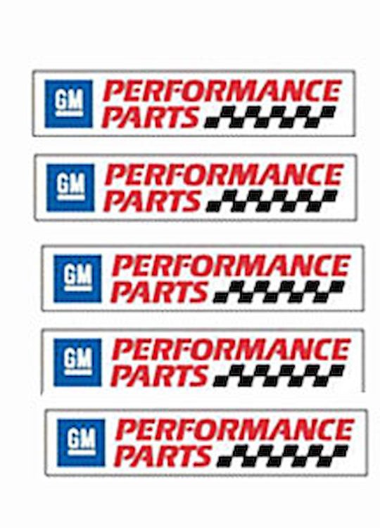 GM Performance Parts Decals 24" x 5"