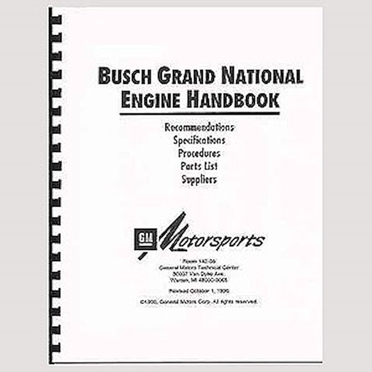 Busch Grand National Build Book 17 Pages
