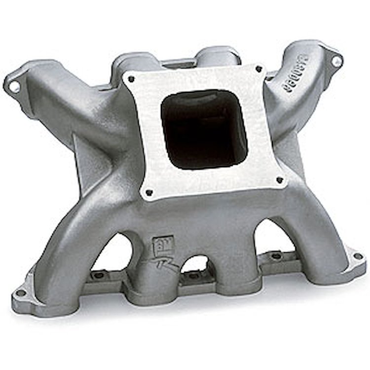 Chevy SB2.2 Aluminum Intake Manifold Spider Restrictor Plate Design