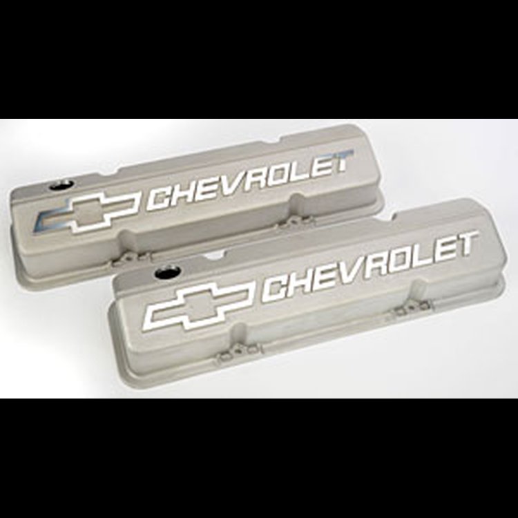 Small Block Chevy Competition Valve Covers Bow Tie Chevrolet Script Logo
