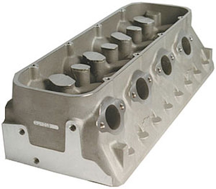 Splayed-Valve Aluminum Cylinder Head, Roughed Machine
