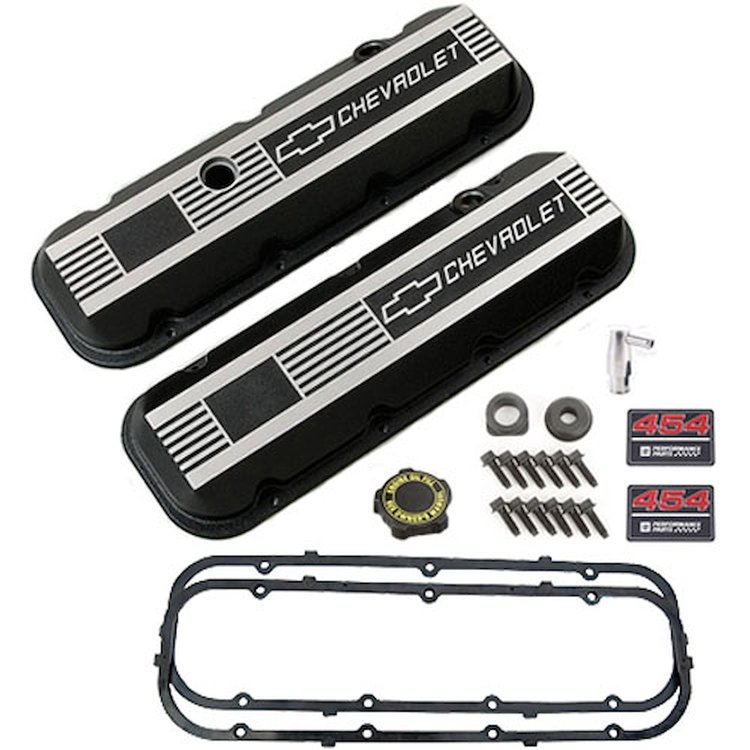 Big Block Chevy 454 Aluminum Valve Cover Kit Includes: Competition Valve Covers #809-12495488
